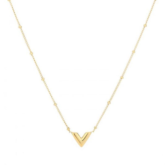 "V" GOUDEN KETTING